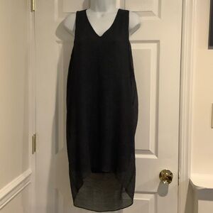 HELMUT LANG Crepe Overlay Dark Green Formal Wedding Guest Cocktail Party Dress S